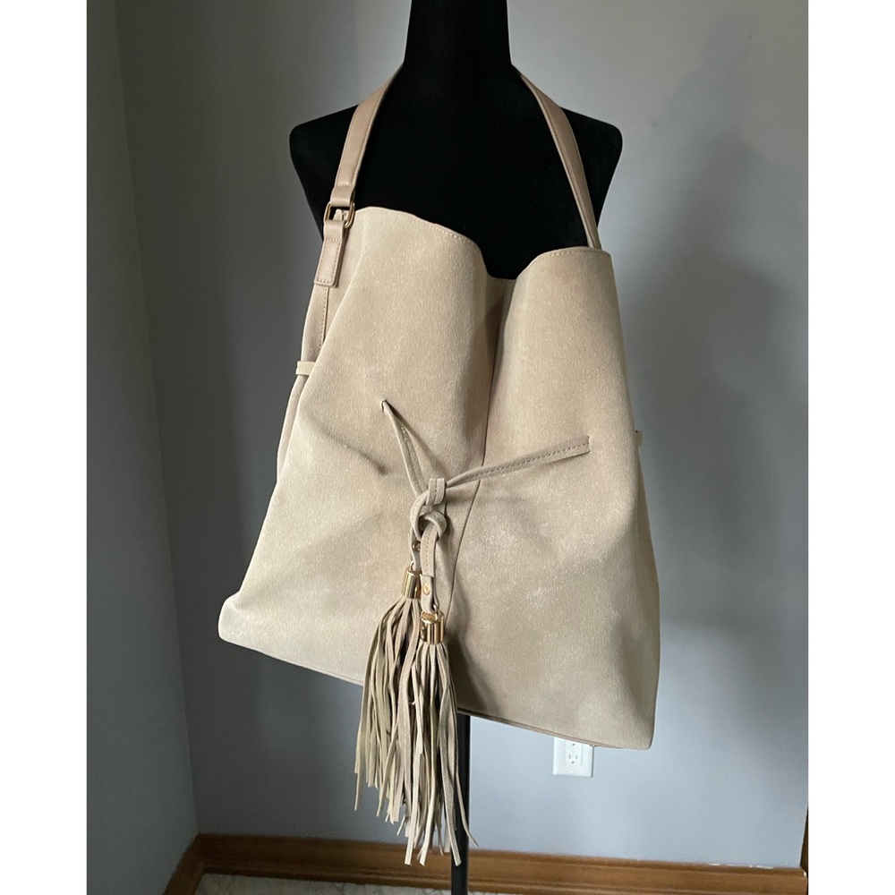 Suede Tan Tote (One Size)